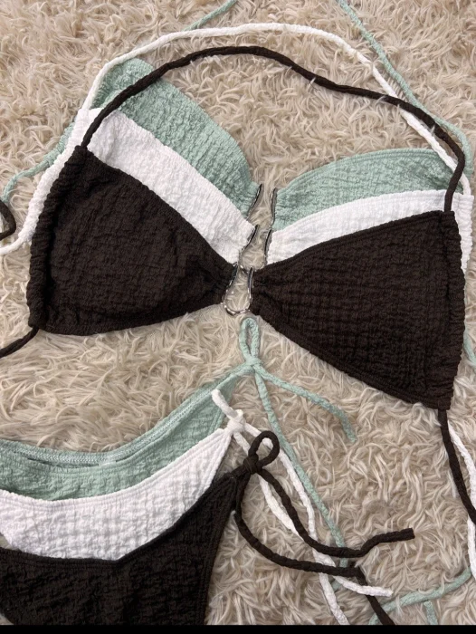 Bikini Ibiza Texturada y con Avios