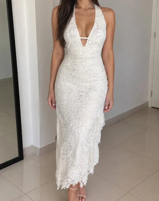 Vestido Largo Encaje