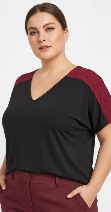 Blusa Combinada Brillo