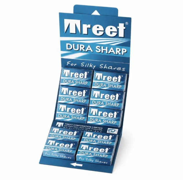 Treet Dura Sharp Blíster de 50 Filos Hojillas Navaja Barbería