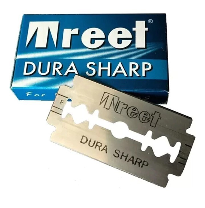 Treet Dura Sharp Blíster de 50 Filos Hojillas Navaja Barbería - Imagen 4