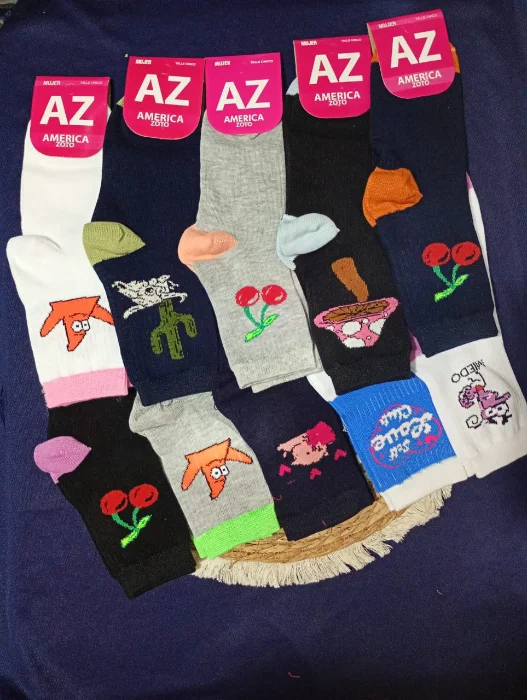 Az Medias Tennis de Mujer Estampado
