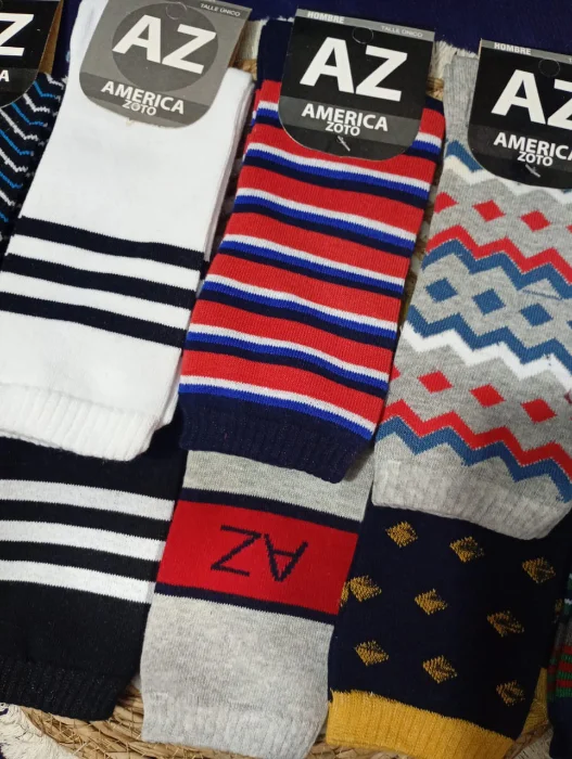 Az Media Caña Estampada de Hombre