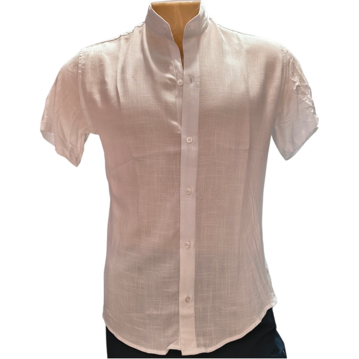 Camisa de Lino Cuello Mao - Imagen 2