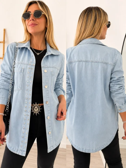 Camisaco Jeans con Tachas