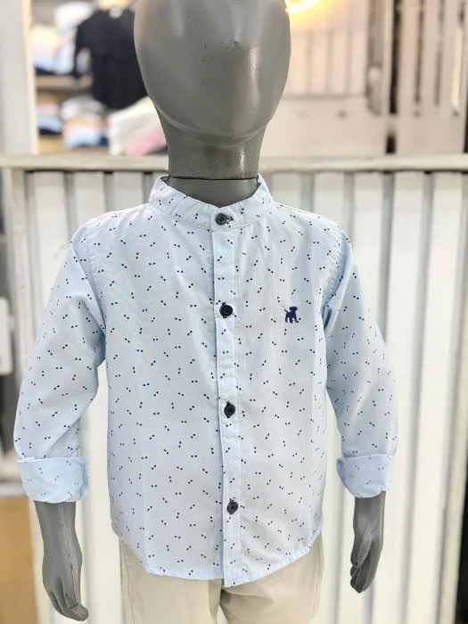 Camisa Estampada C/ Mao de Niño
