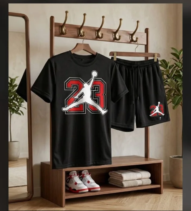 Conjuntos Jordan 23 Algodón Peinado Premium