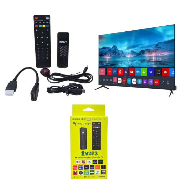 Tv Stick Android 14 8gb + 128gb 8k Control Remoto (tvr3)