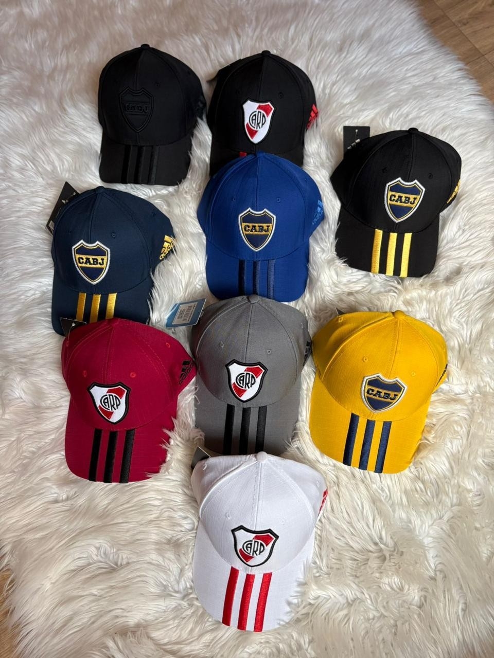 Gorras Bordado Boca  _  River - Imagen 1