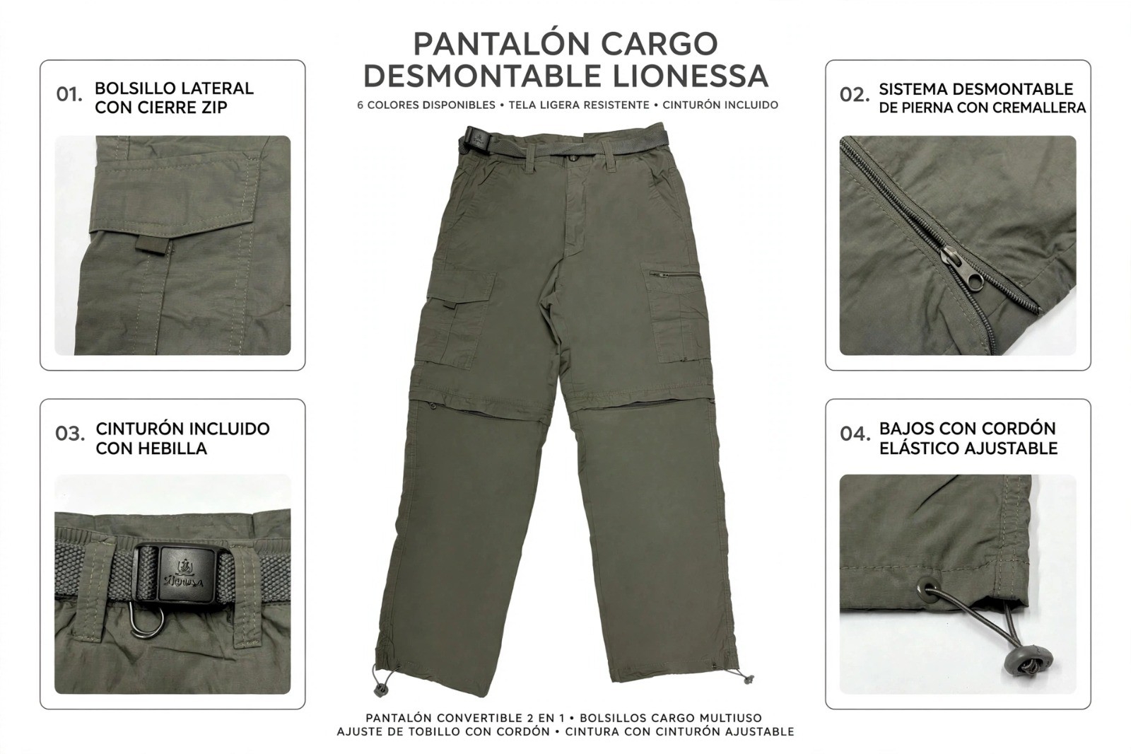 Pantalón Desmontable 2 en 1 - Imagen 2