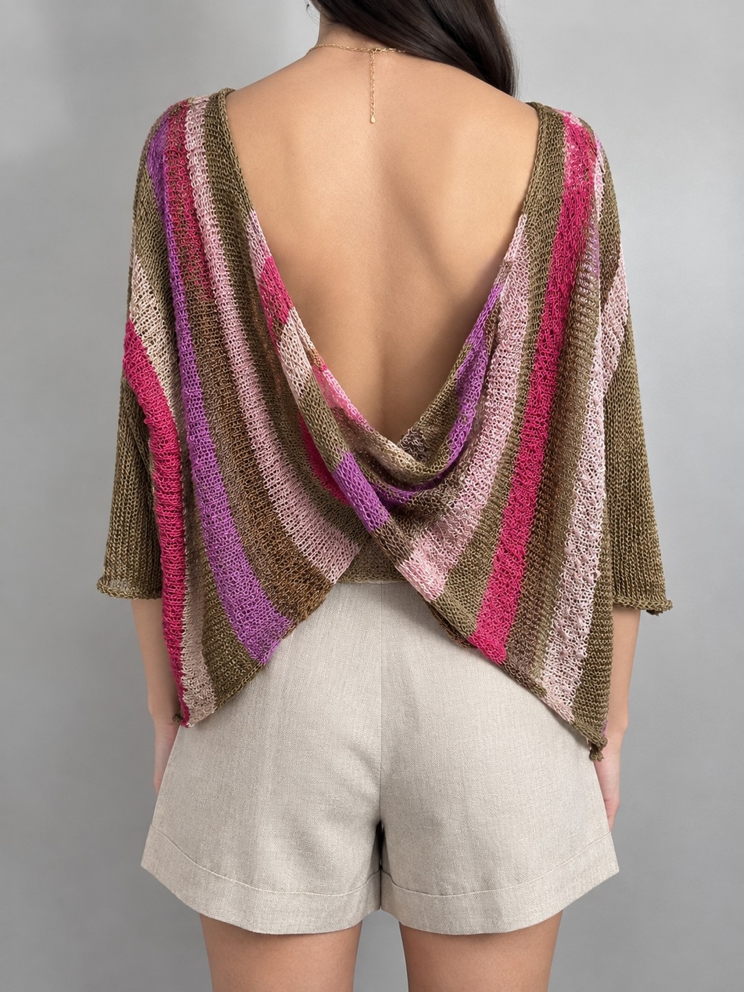 Sweater Nudo Rayado - Imagen 2