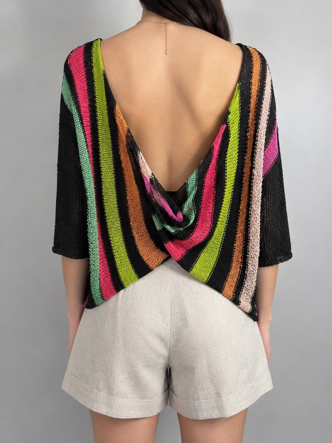 Sweater Nudo Rayado - Imagen 3