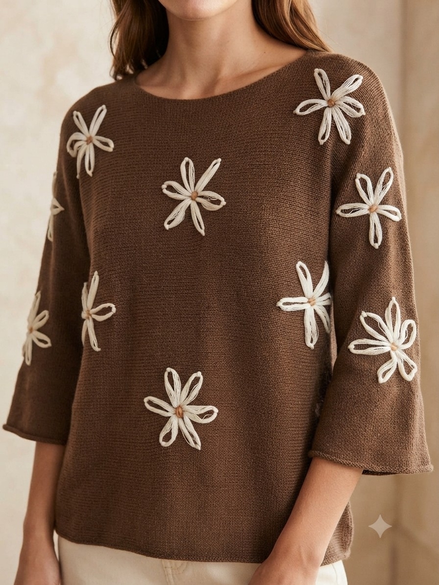 Sweater Hilo Bordado - Imagen 2