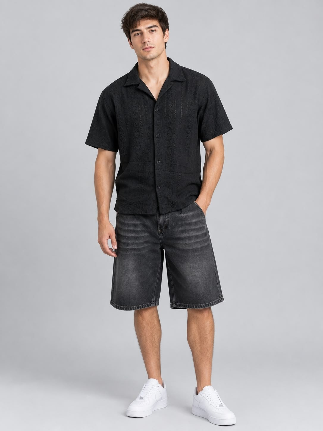 Camisa Boxy Hawái Broderi - Imagen 2