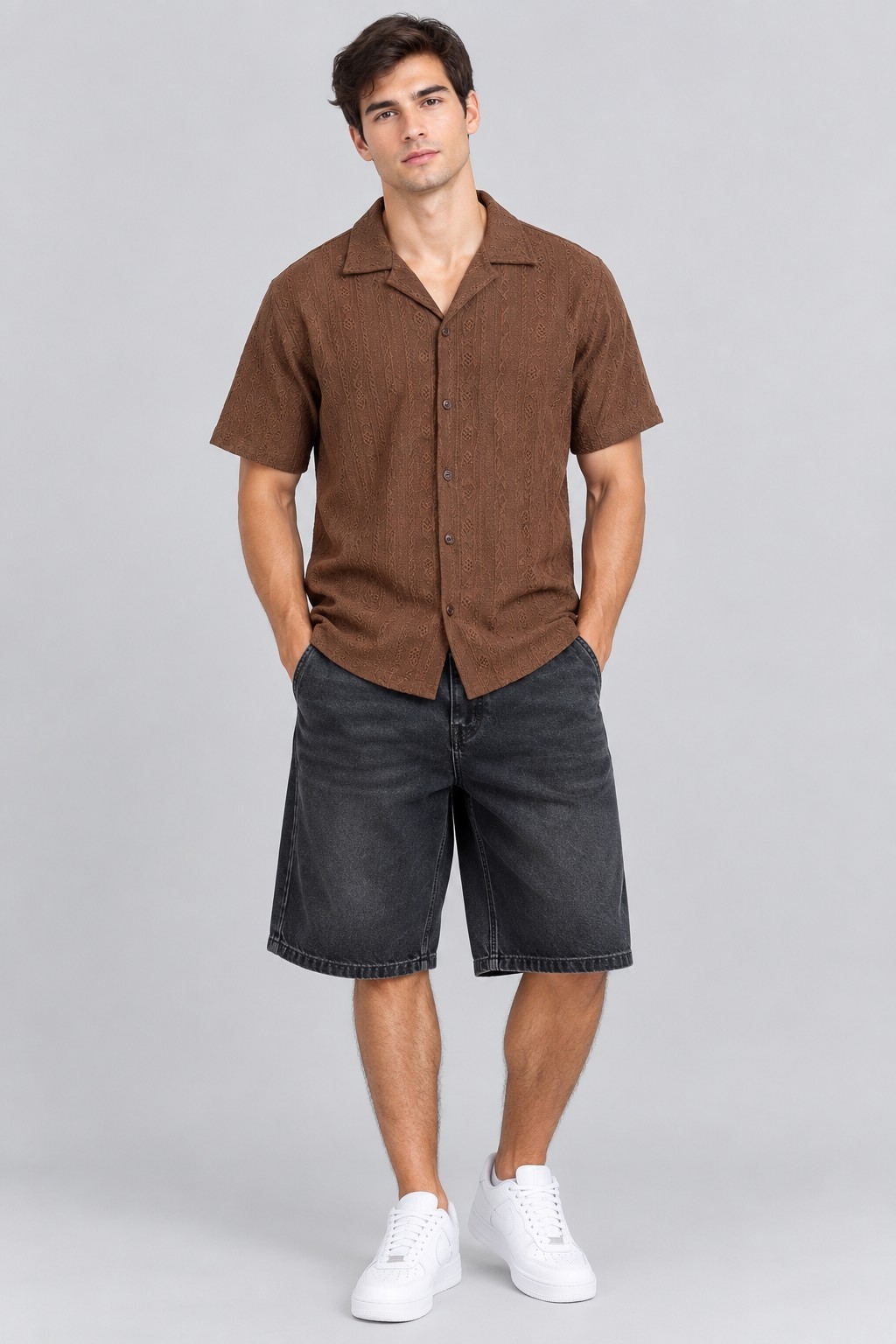 Camisa Boxy Hawái Broderi - Imagen 3