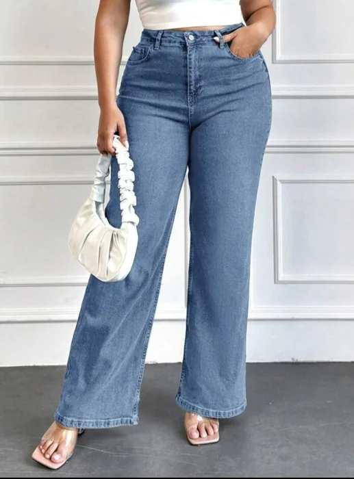 Wide Leg Jean Elastizado