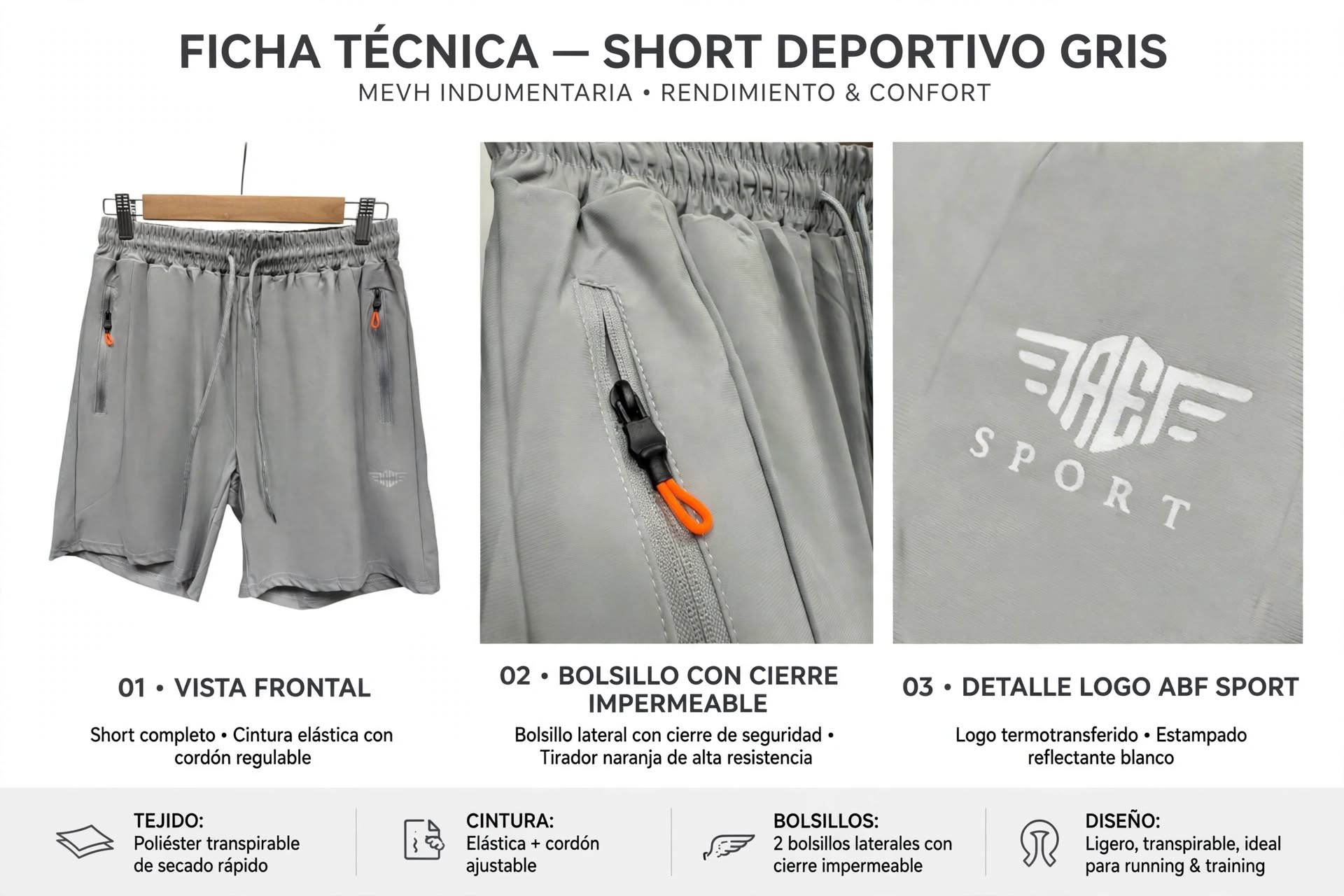 Short Deportivo "ae" Importado - Imagen 3