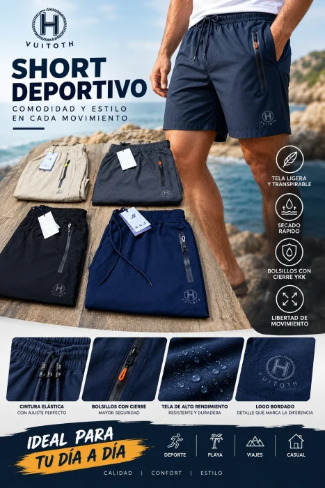 Short Deportivo "h" Importado