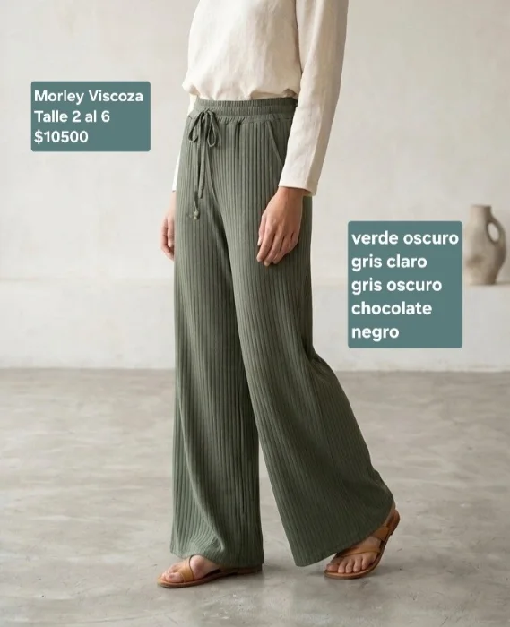 Pantalon Palazzo en Morley Viscoza