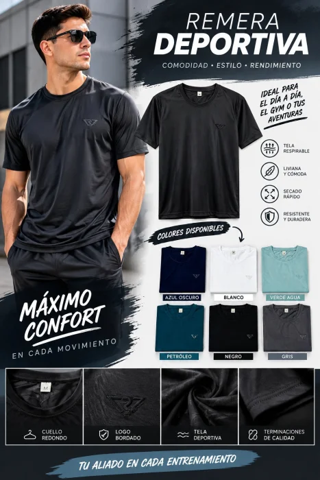 Remera Deportiva Importada