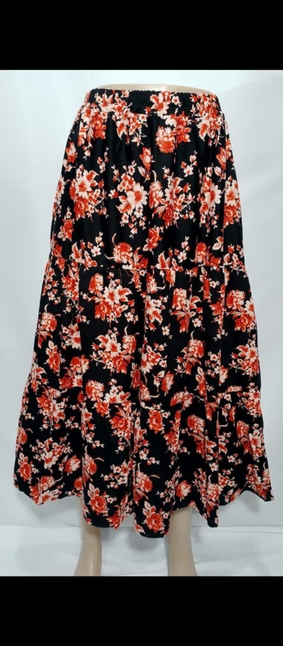 Polleras de Lino Estampado - Imagen 2