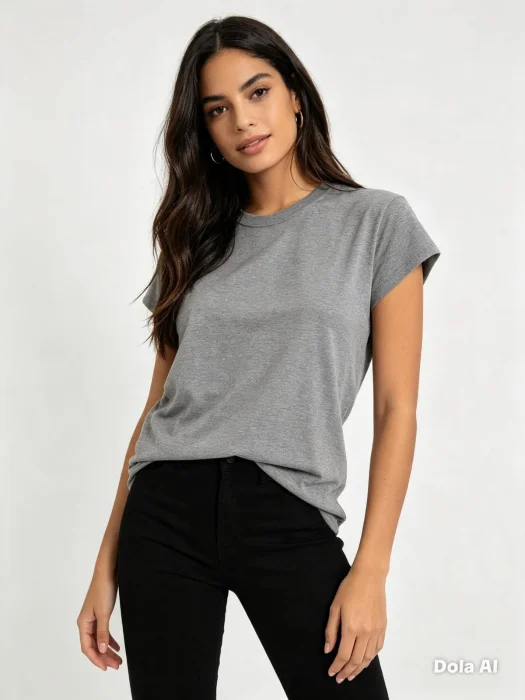 Remera Cuello Redondo Lisa