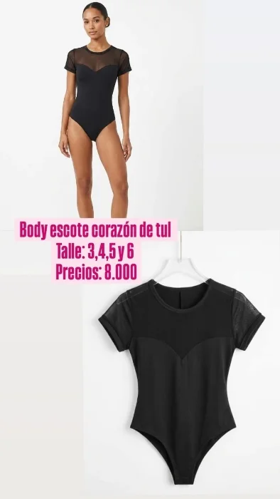 Body  de Corazón Laycra T. 3 al 6