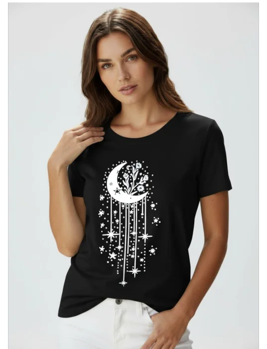Remera Estampado Brillo