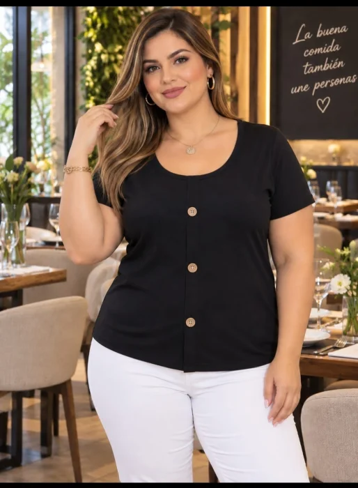 Remera de Modal  Poliester en Talles Grandes del 6 al 10