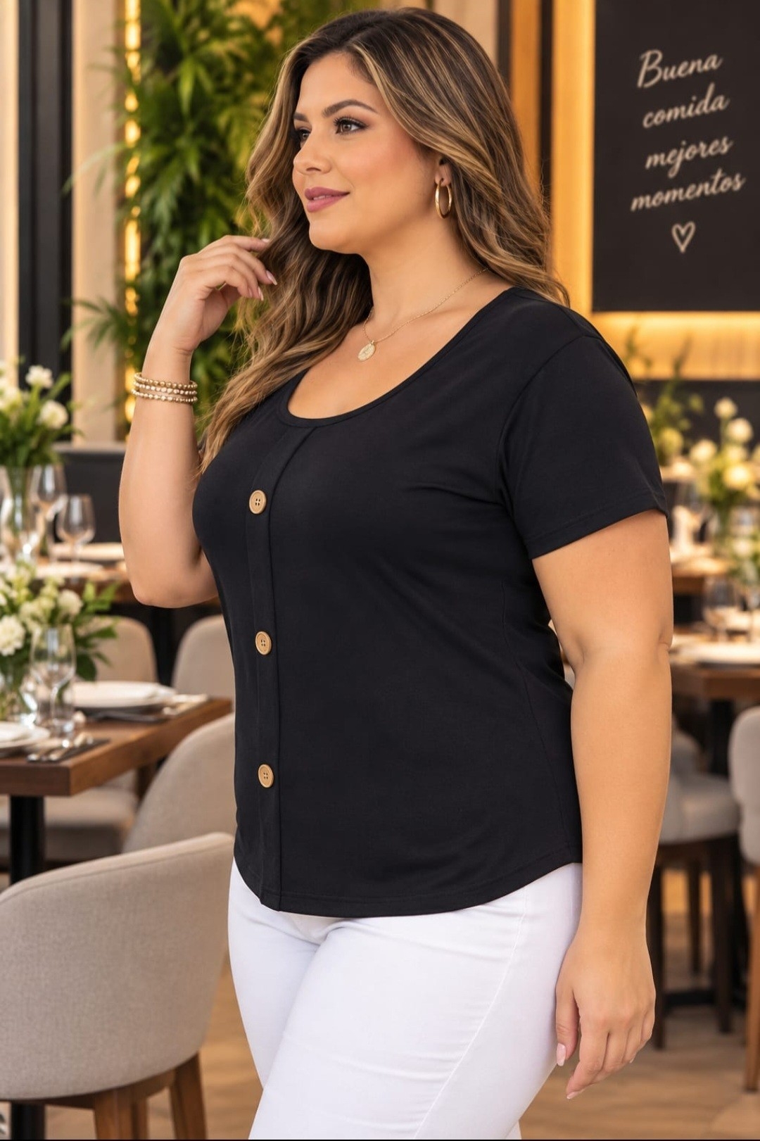 Remera de Modal  Poliester en Talles Grandes del 6 al 10 - Imagen 3