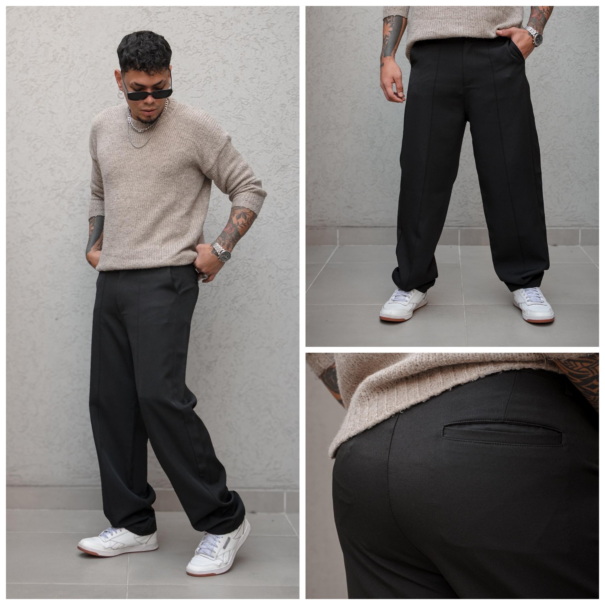 Pantalón Sastrero Pinazado de Hombre - Imagen 2