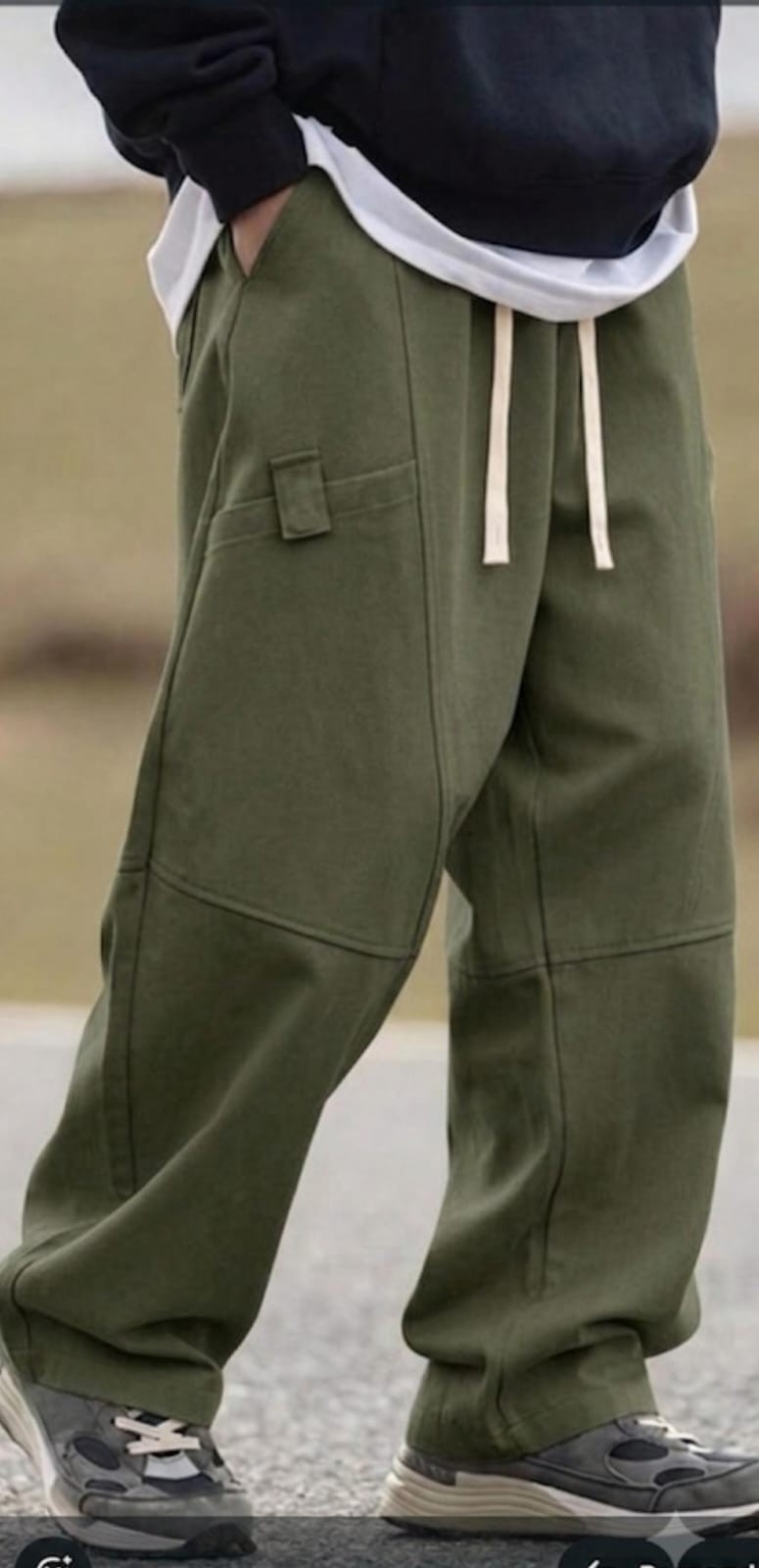 Pantalon Baggy de Gabardina - Imagen 3
