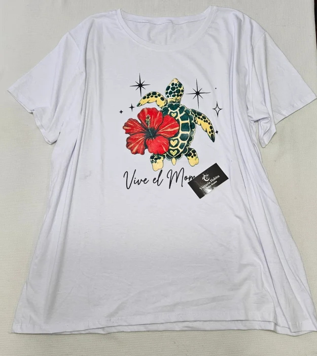 Remera Plus Flower