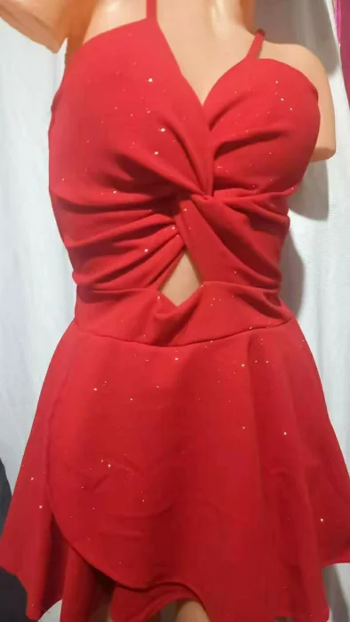 Vestido Short Pollera de Fiesta