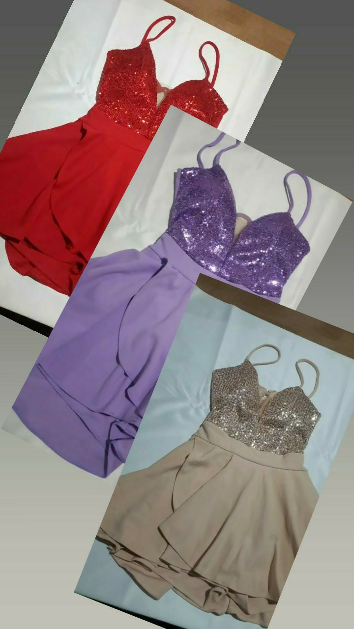 Vestido Short Pollera de Fiesta - Imagen 2