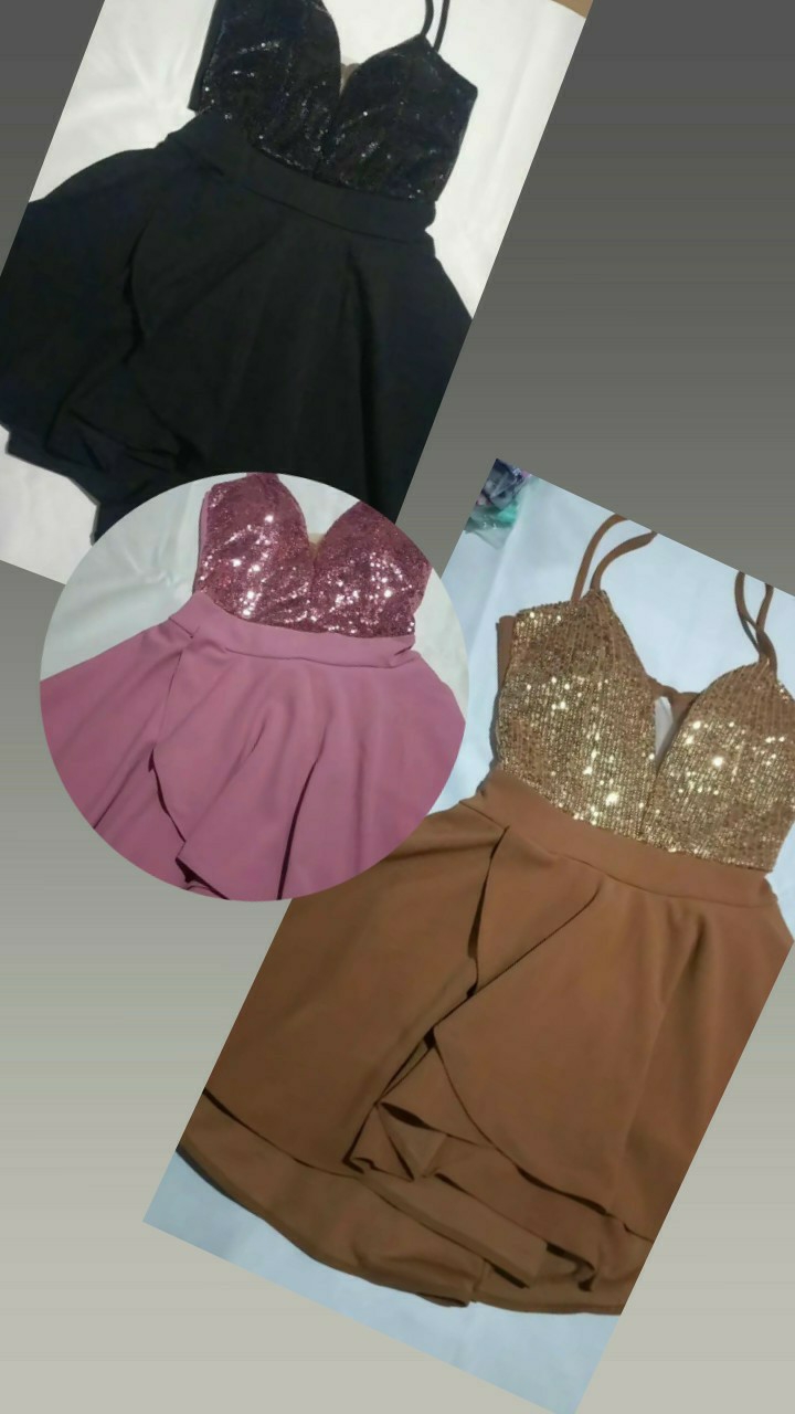 Vestido Short Pollera de Fiesta - Imagen 3