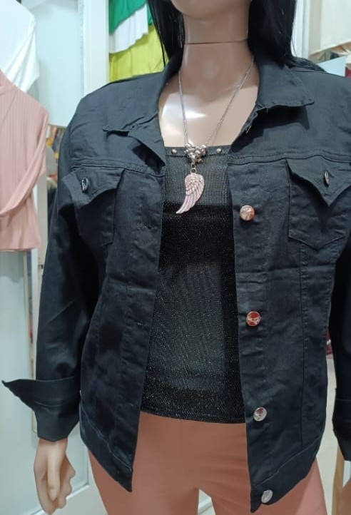 Talles Especiales Camperas de Jeans Dama Elastizadas - Imagen 4