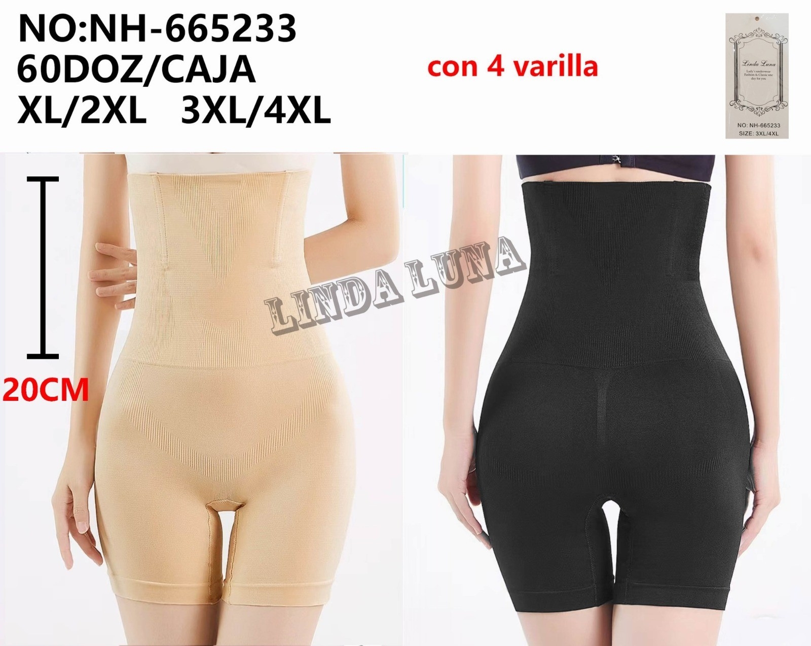 Shor Faja de 20 Cm con Varrilla - Imagen 1