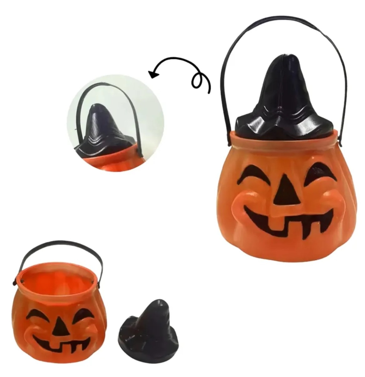 Caramelera Calabaza Caldero,halloween - Imagen 2