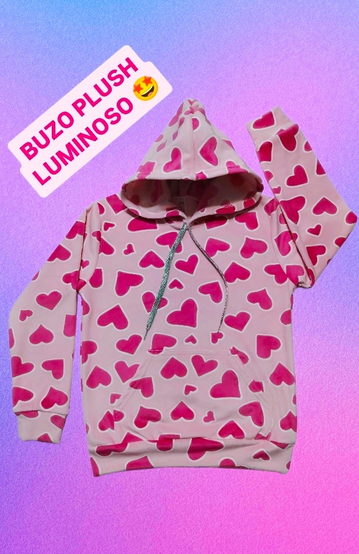 Buzo Plush Luminoso Estampado (niña) - Imagen 2