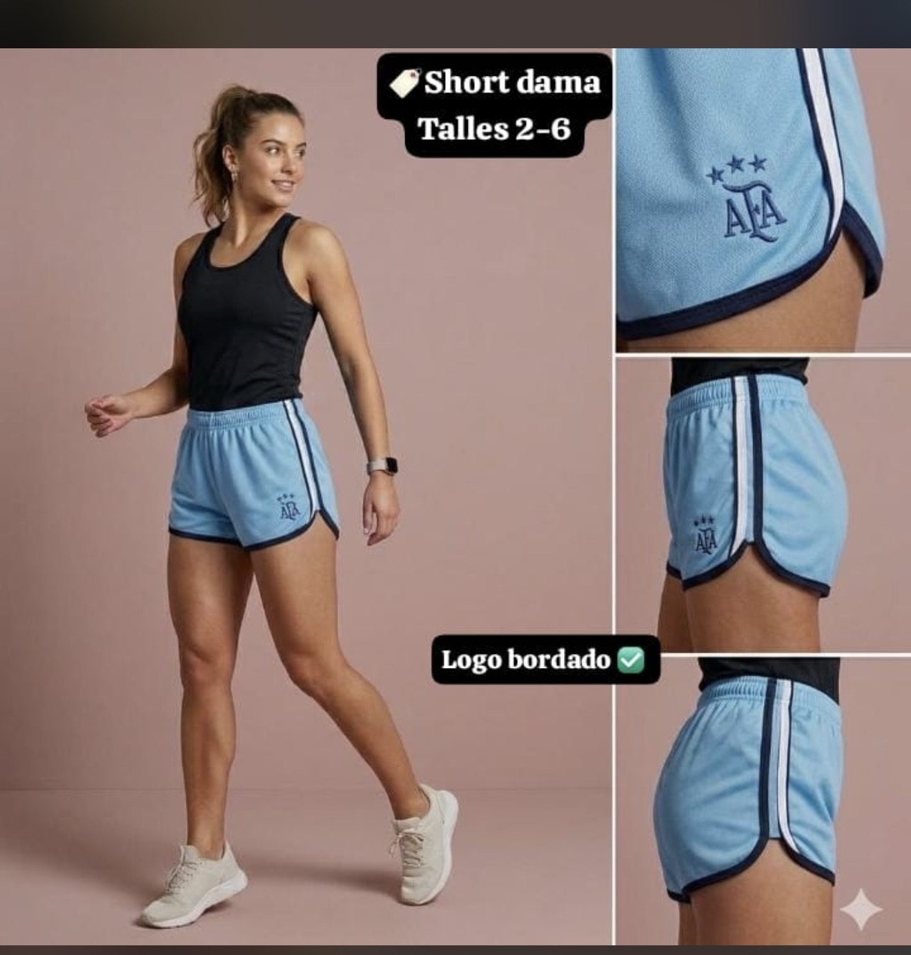Short Futbol Dama Afabocariver Logo Bordado - IMG_6583.jpeg