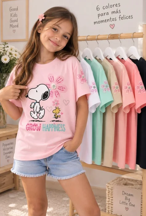 Remeron Oversaid de Snoppy con Strass