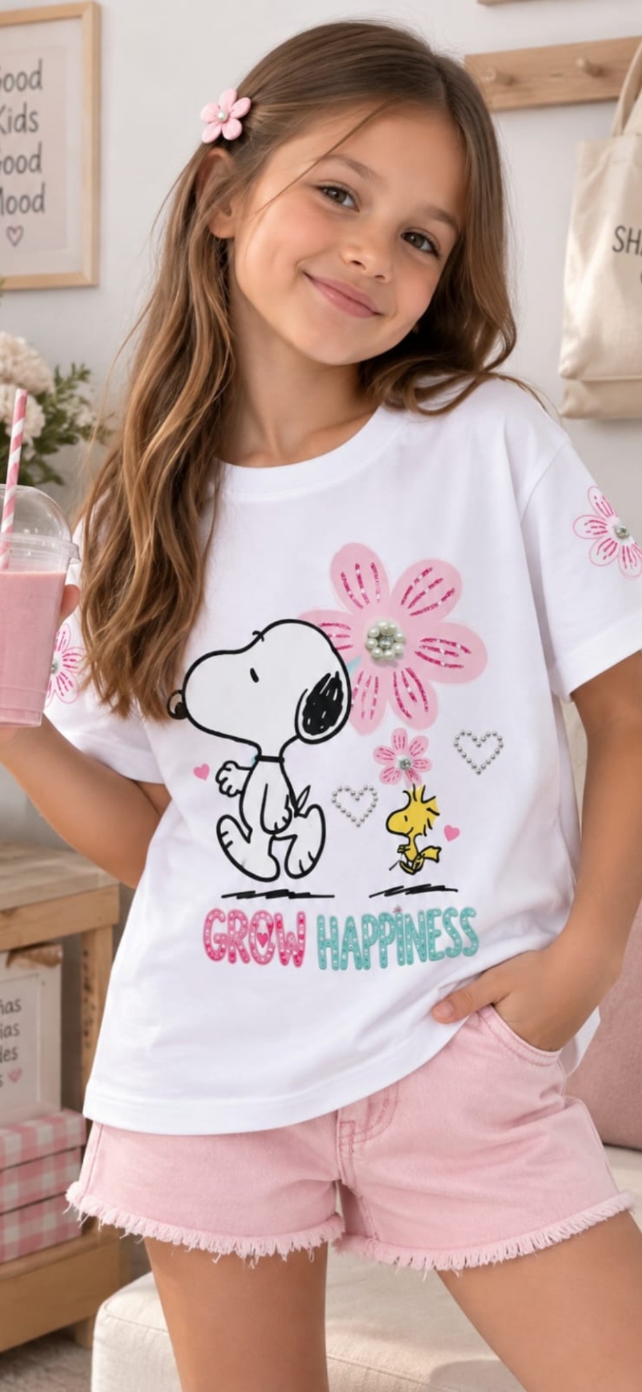 Remeron Oversaid de Snoppy con Strass - Imagen 6
