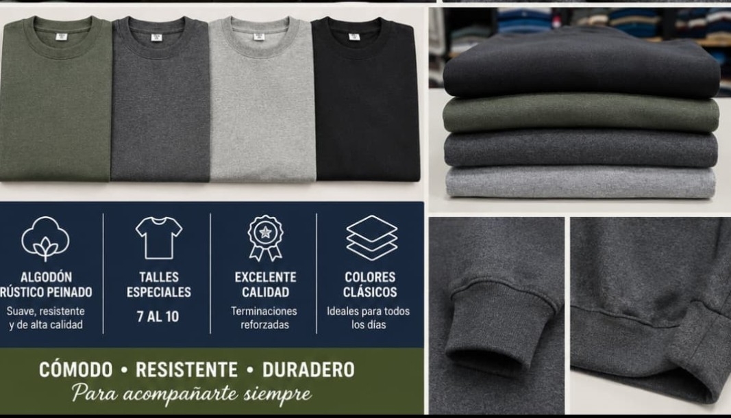 Buzo Rustico, Talle Especial - Imagen 3