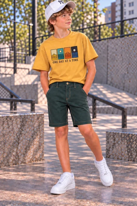 Bermudas Gabardina