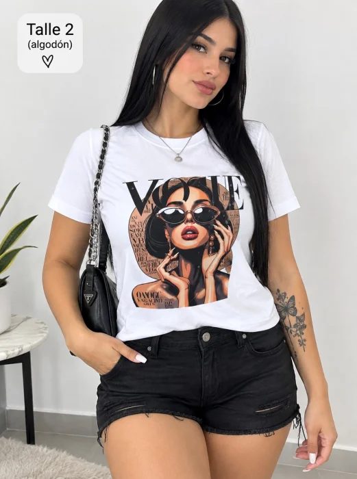 Remera Algodon Peinado del 2 al 5