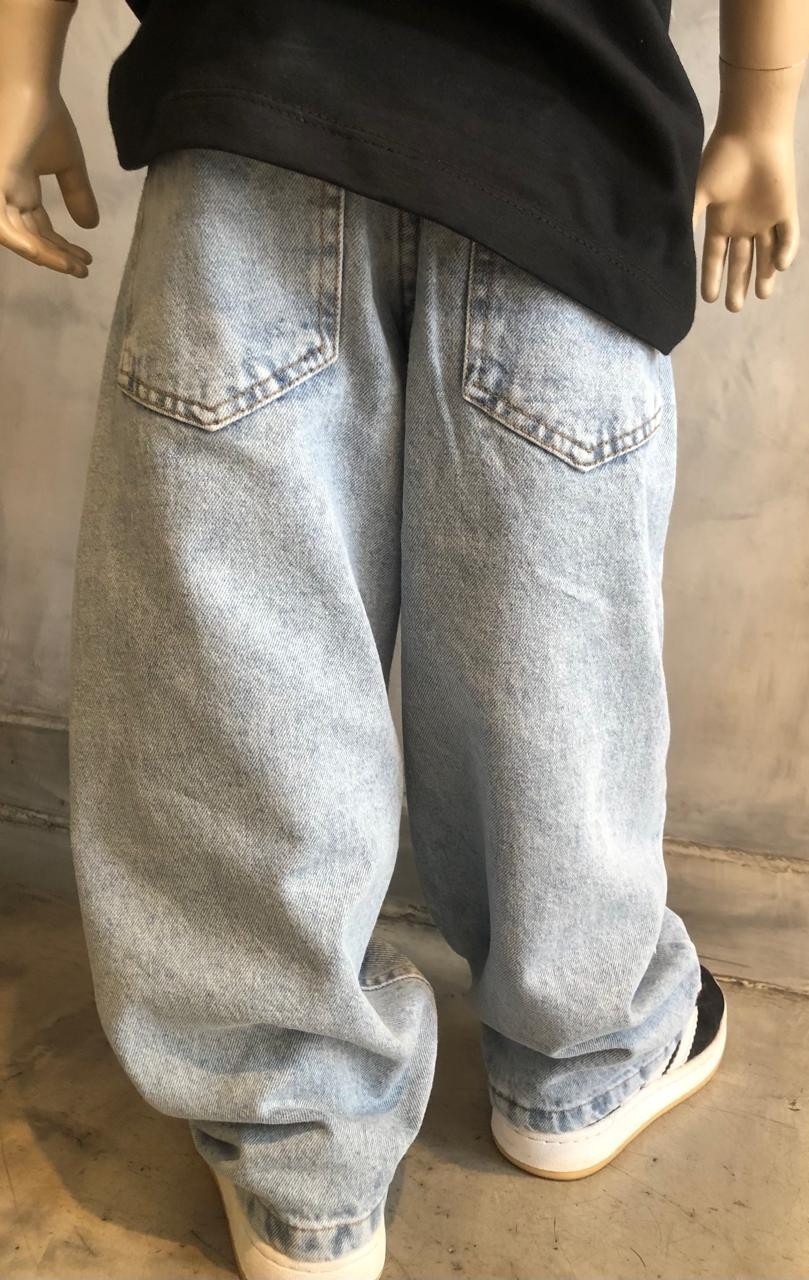 Jeans Baggy  Celeste Niño - Imagen 2