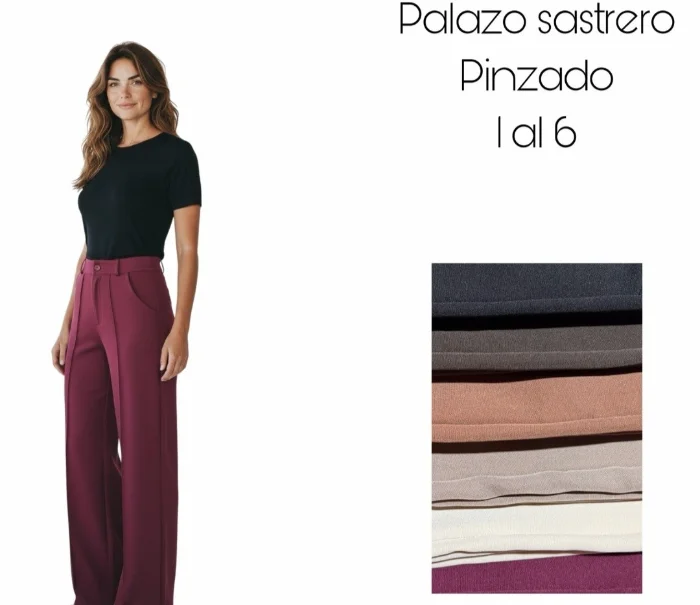 Palazo Sastrero con Pinzas por Curva y Pedido