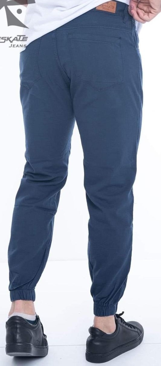 Joguers Mom Gabardina Rigida Azul Marino Liso - Imagen 2