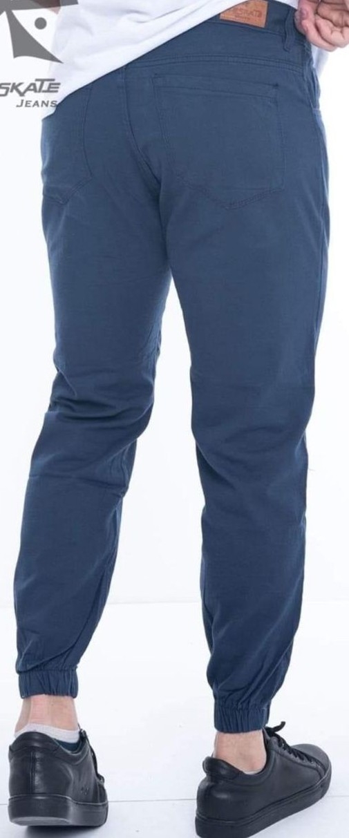 Joguers Mom Gabardina Rigida Azul Marino Liso - Imagen 3